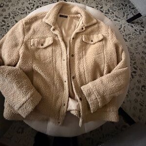 Zaful Tan Teddy Jacket